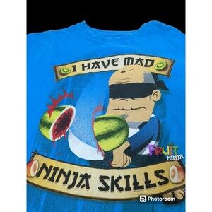 Fruit Ninja T-Shirt  I Have Mad Ninja Skills 2011 Officially Licensed Sz Med